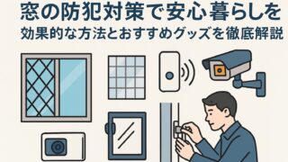 窓の防犯対策で安心な暮らしを！効果的な方法とおすすめグッズを徹底解説